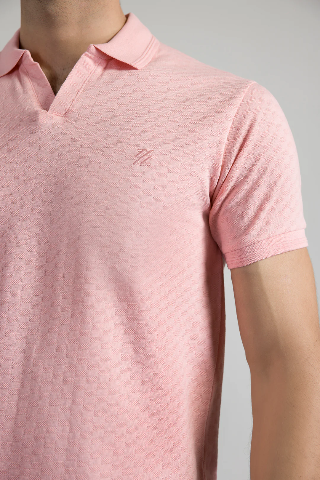 Textured Johnny Collar Polo - 5005 - Image 41