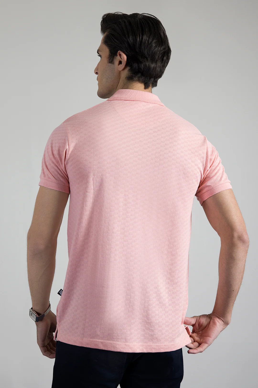 Textured Johnny Collar Polo - 5005 - Image 49