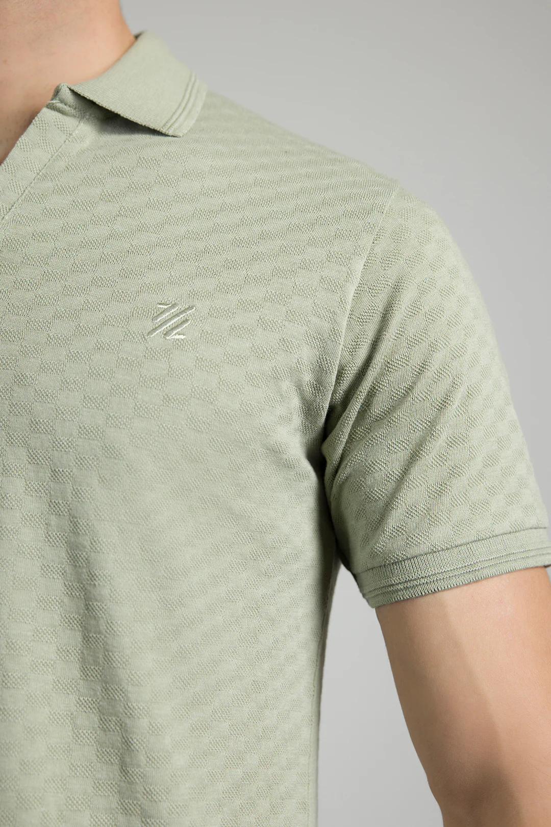 Textured Johnny Collar Polo - 5005 - Image 54