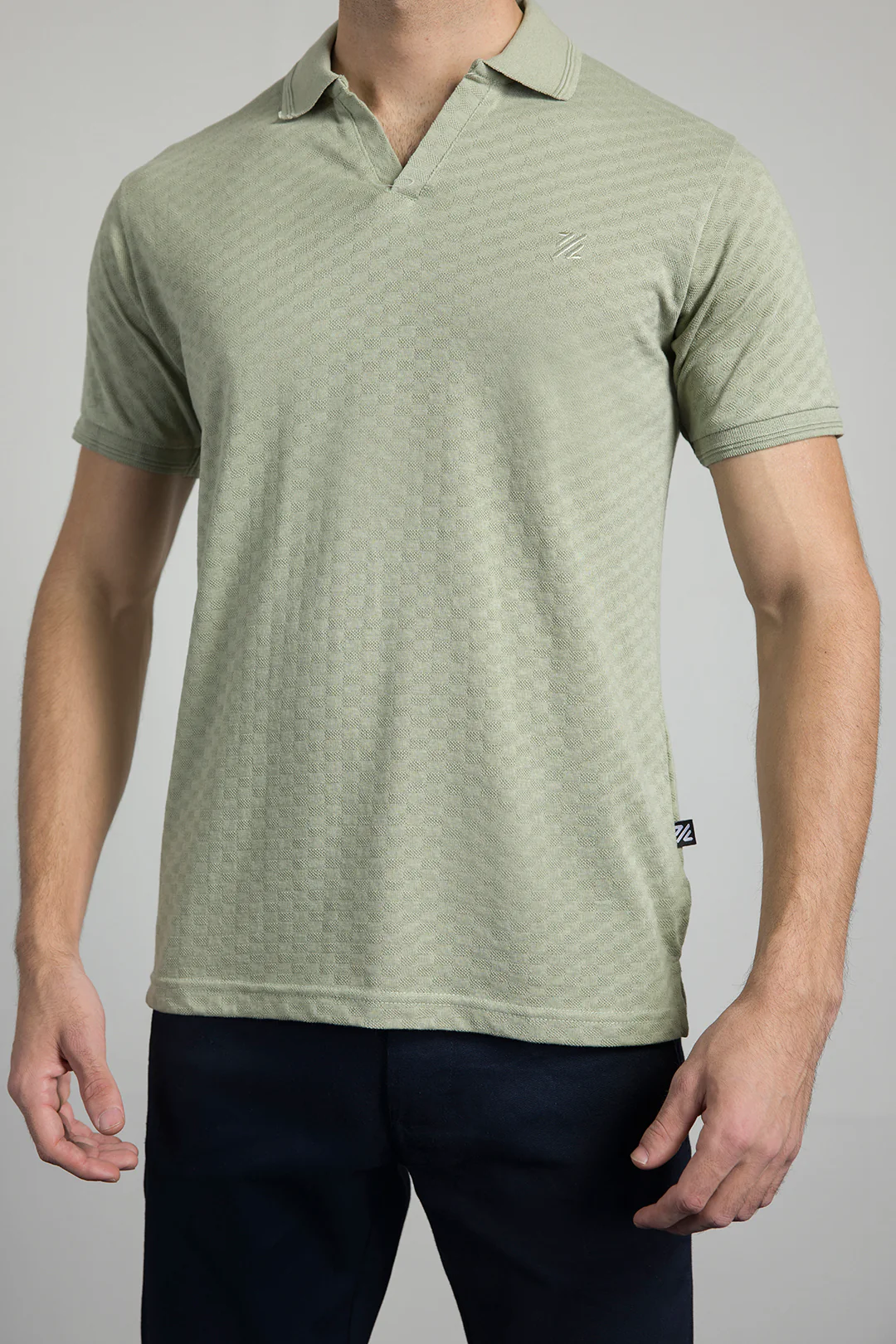 Textured Johnny Collar Polo - 5005 - Image 55