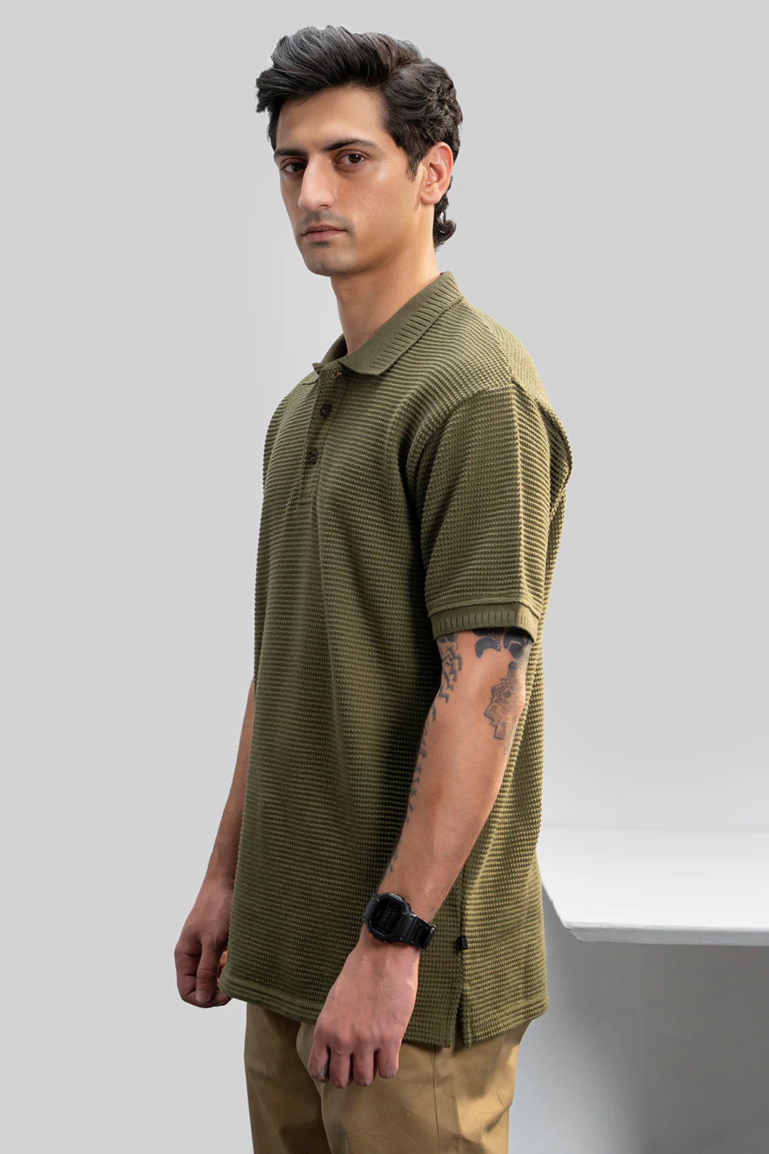 Textured Polo - 5005 - Image 2