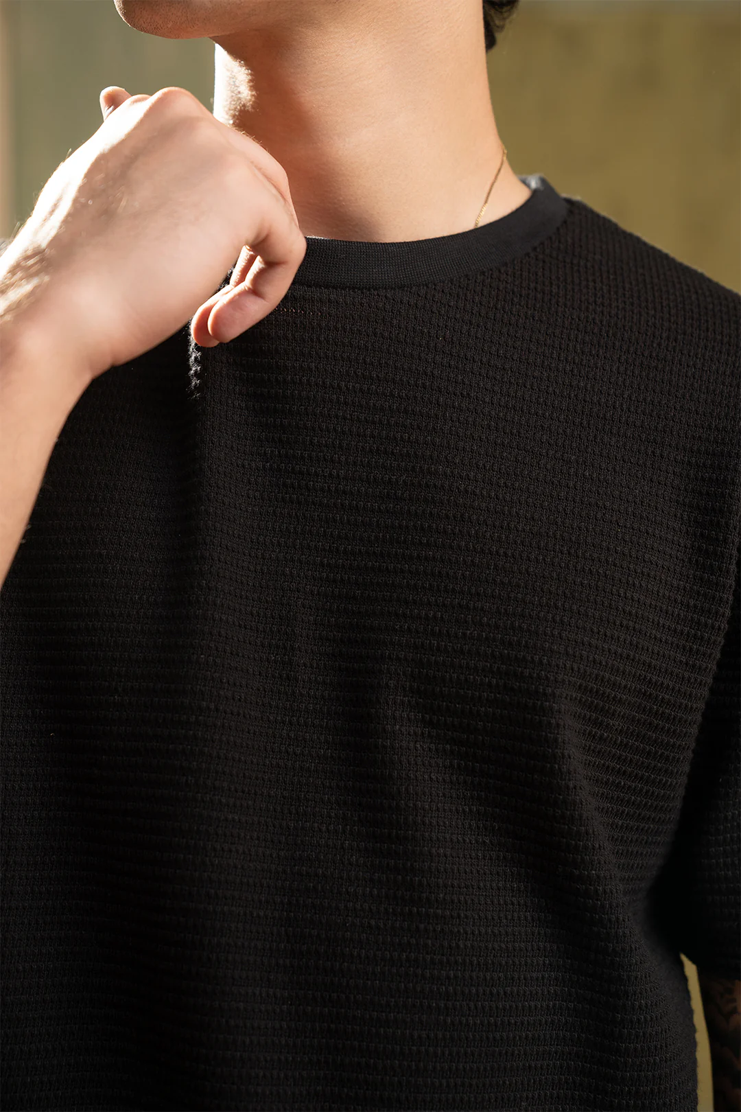 Textured T-Shirt - 5002 - Image 4
