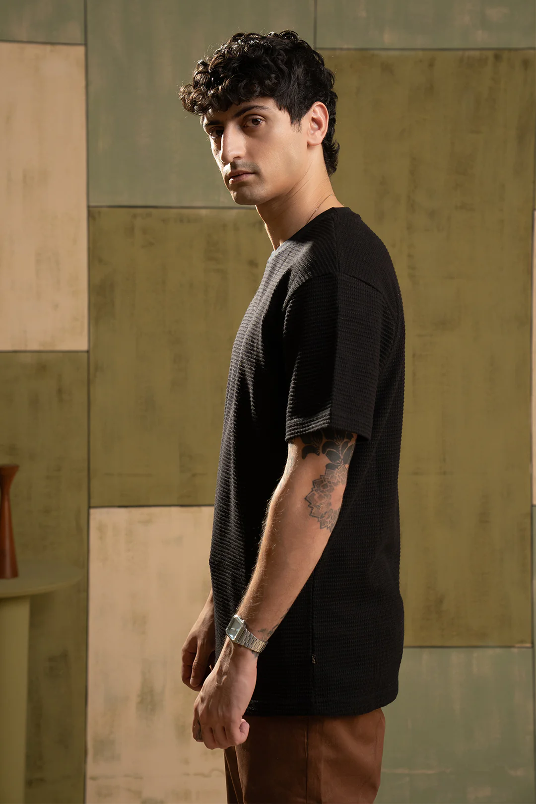Textured T-Shirt - 5002 - Image 6