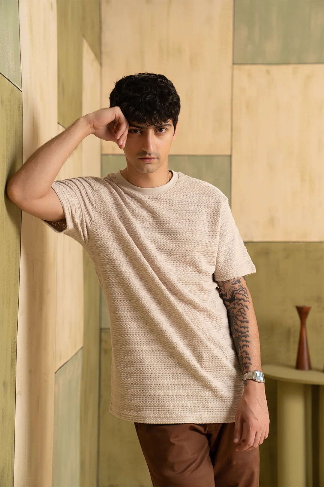 Textured T-Shirt - 5001 - Image 2