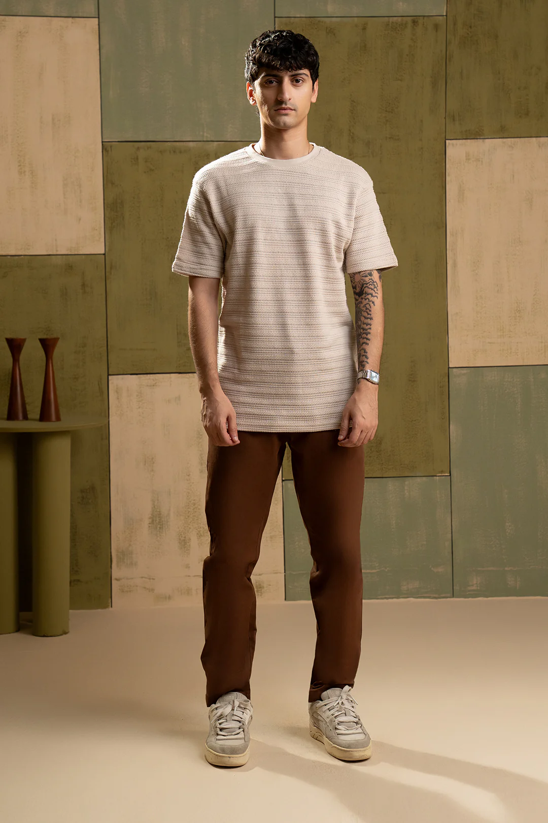 Textured T-Shirt - 5001 - Image 4