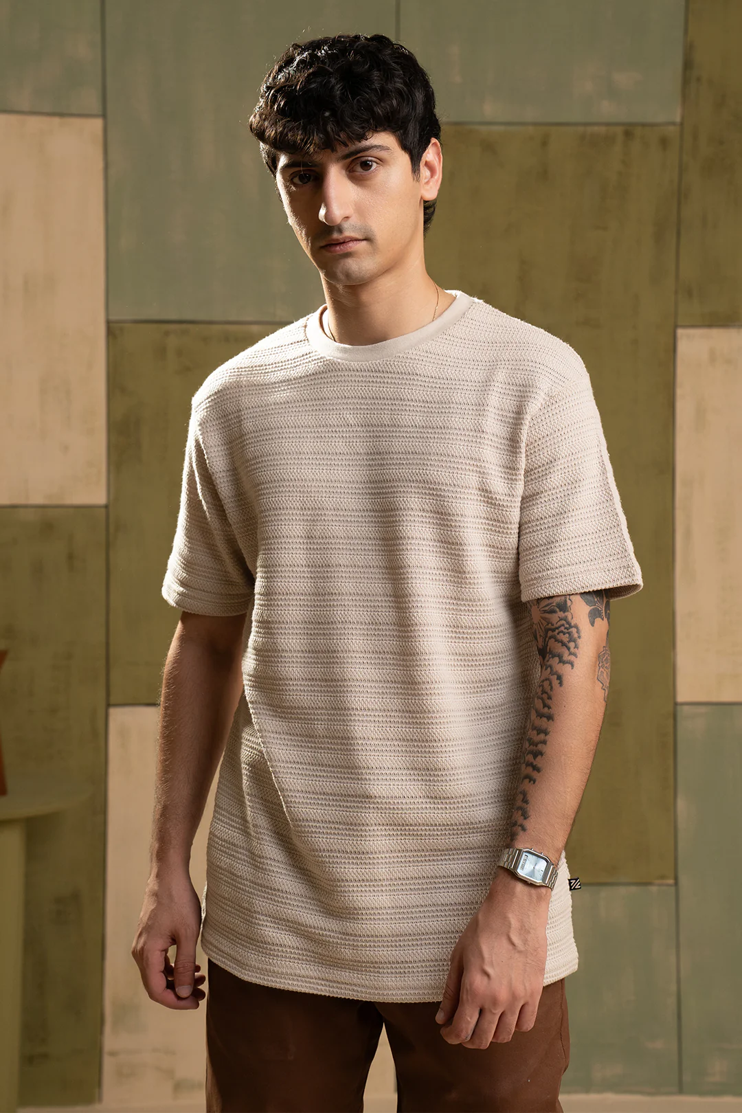 Textured T-Shirt - 5001 - Image 6