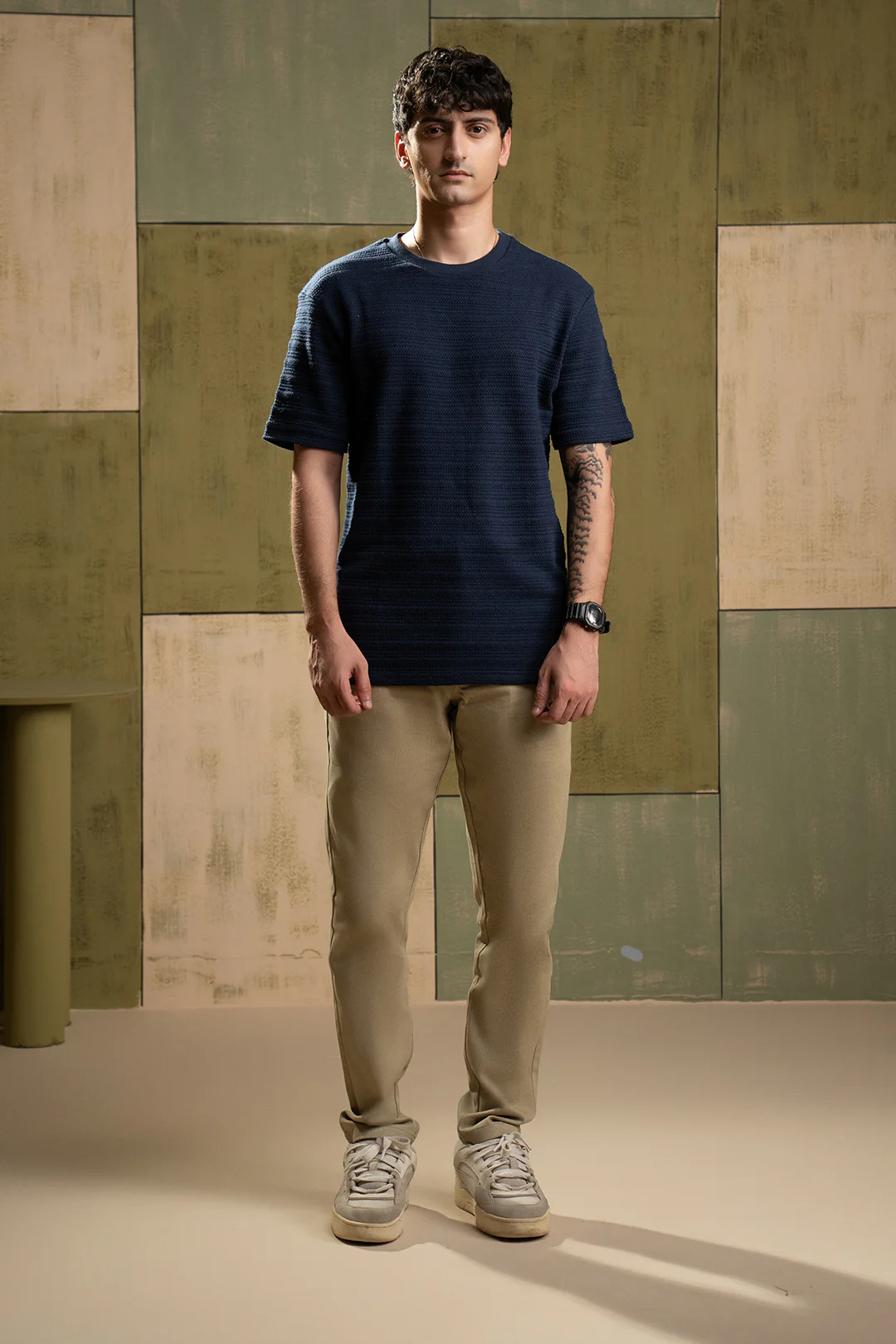 Textured T-Shirt - 5002 - Image 2