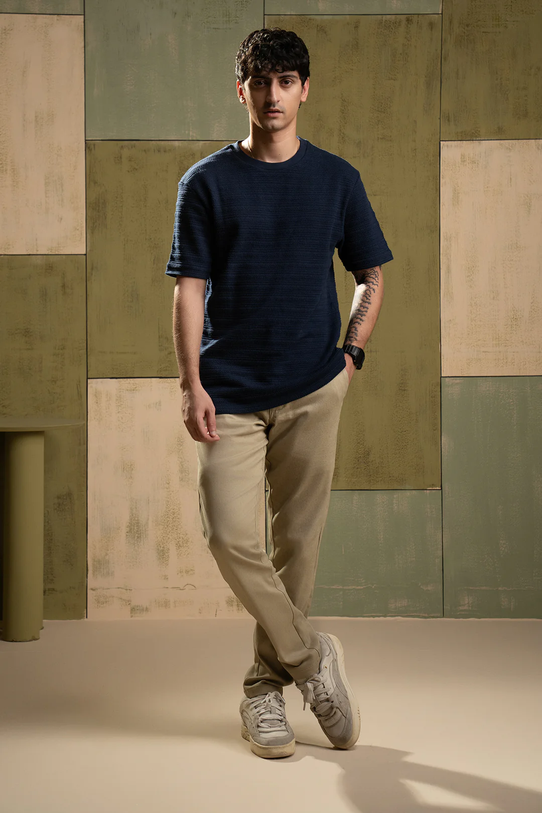 Textured T-Shirt - 5002 - Image 7