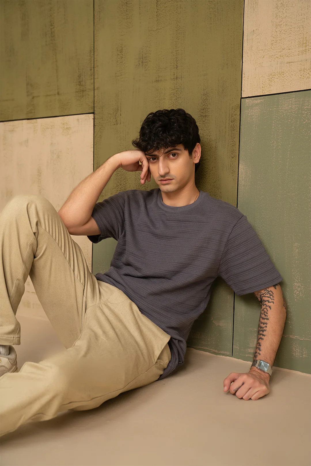 Textured T-Shirt - 5003 - Image 5