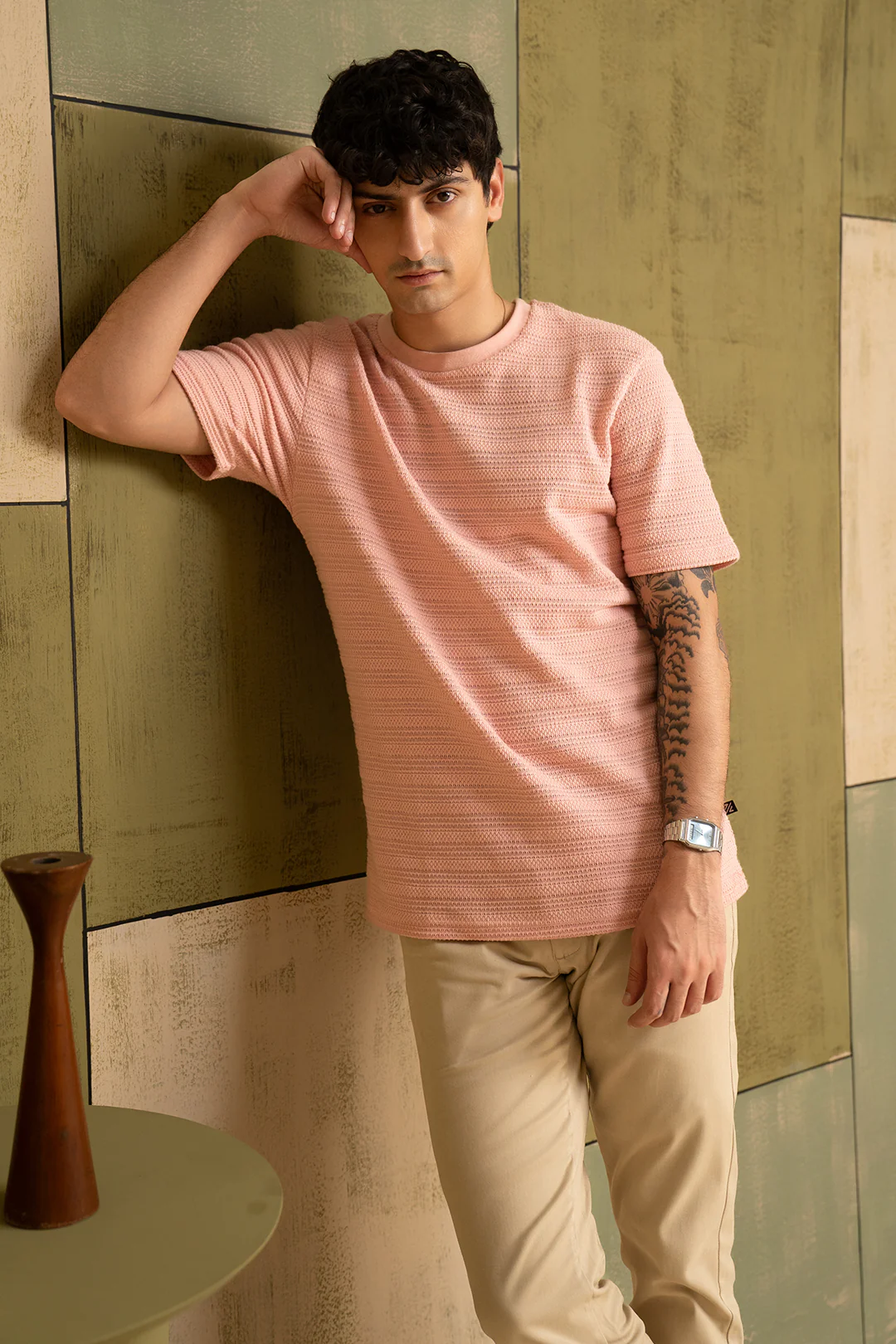 Textured T-Shirt - 5004 - Image 5