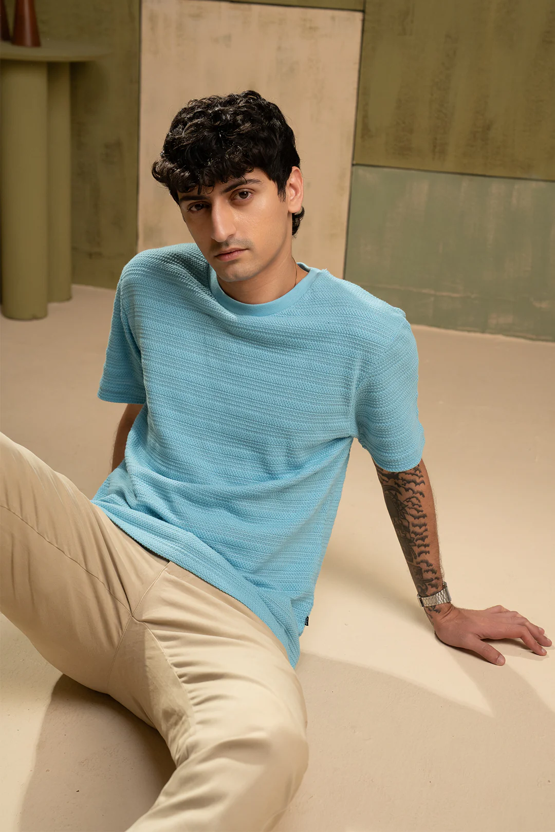Textured T-Shirt - 5005 - Image 2
