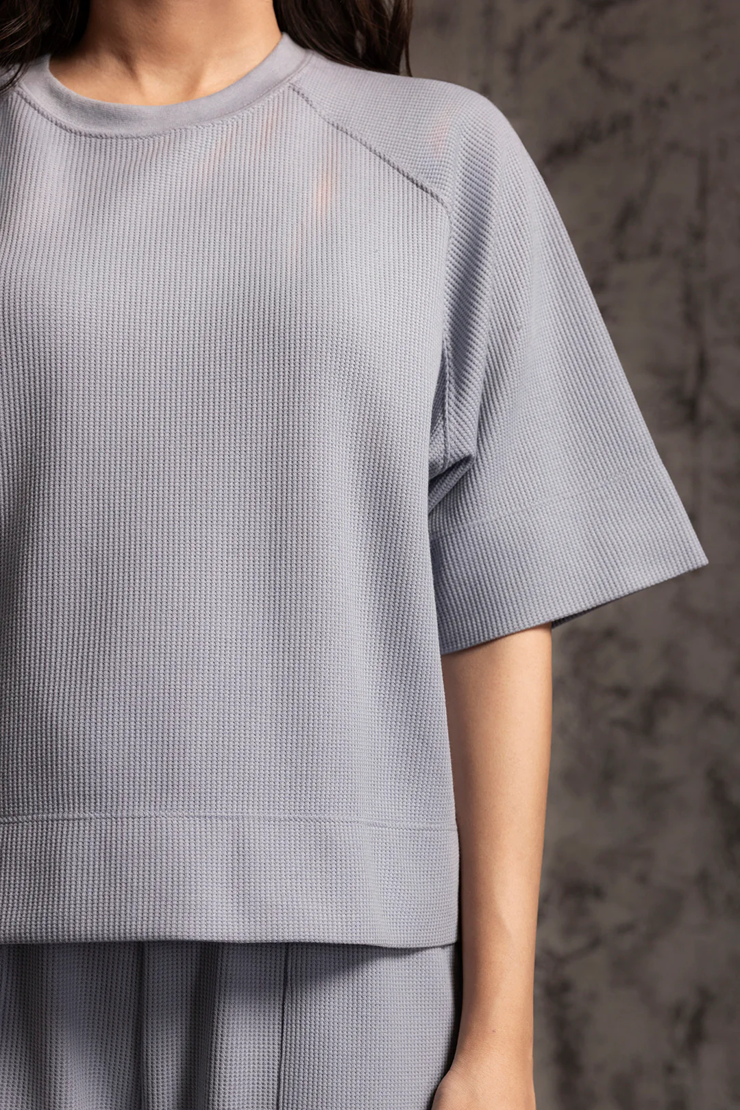 Waffle Knit Co-Ord Set Shirt - 5002 - Image 3