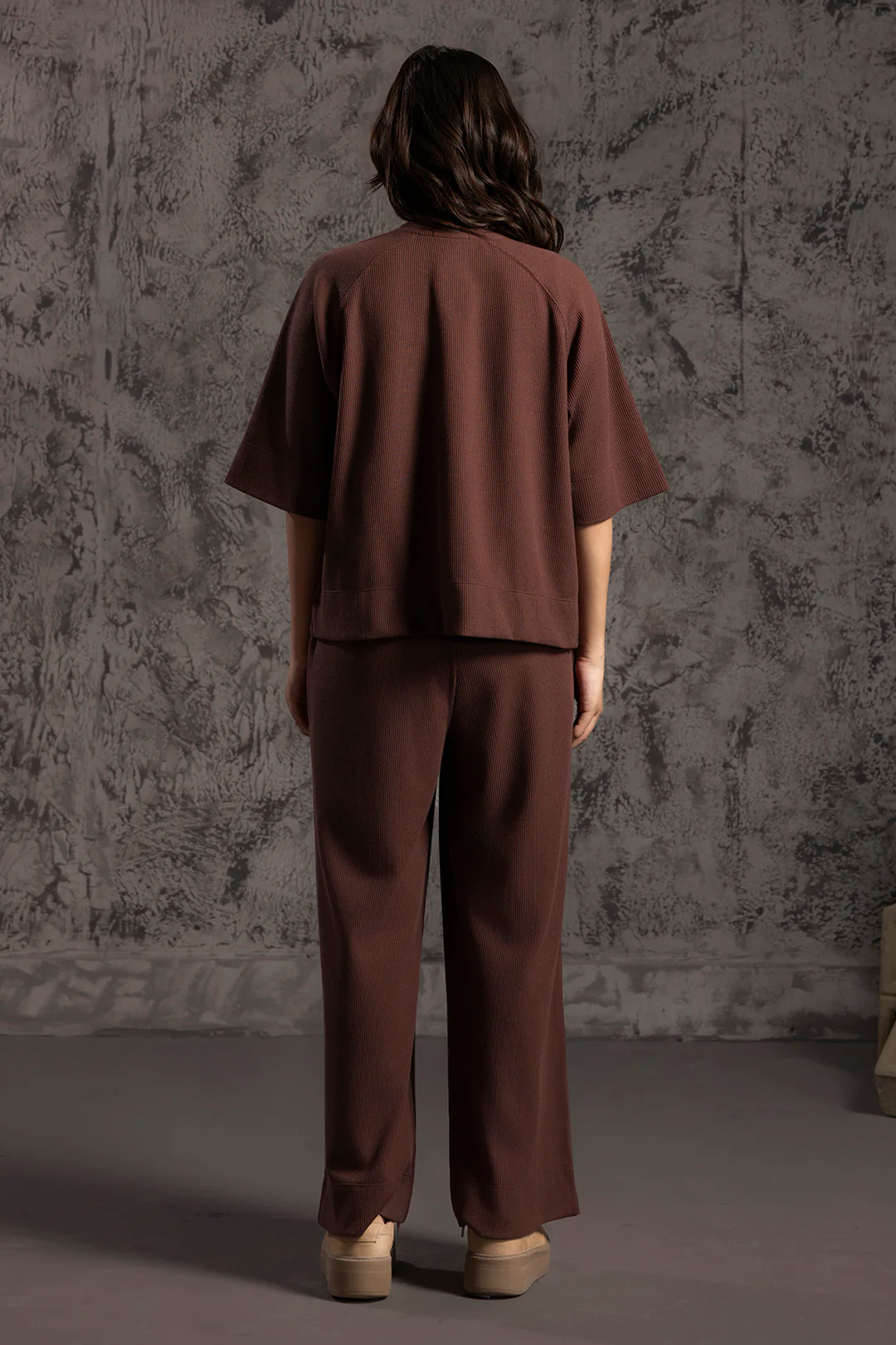 Waffle Knit Co-Ord Set Trouser - 5001 - Image 5