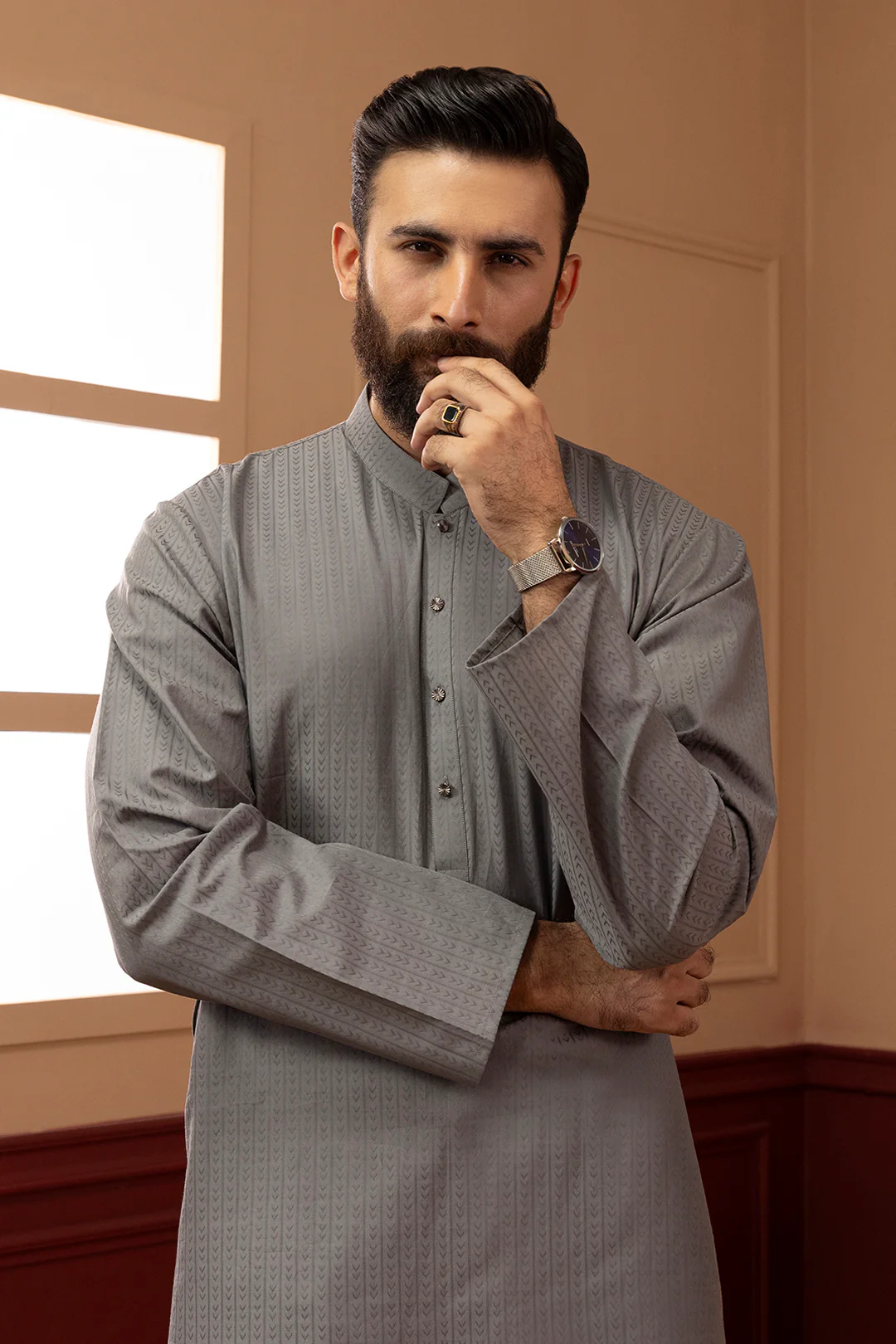 Wash & Wear Kurta - 5015 - Image 3