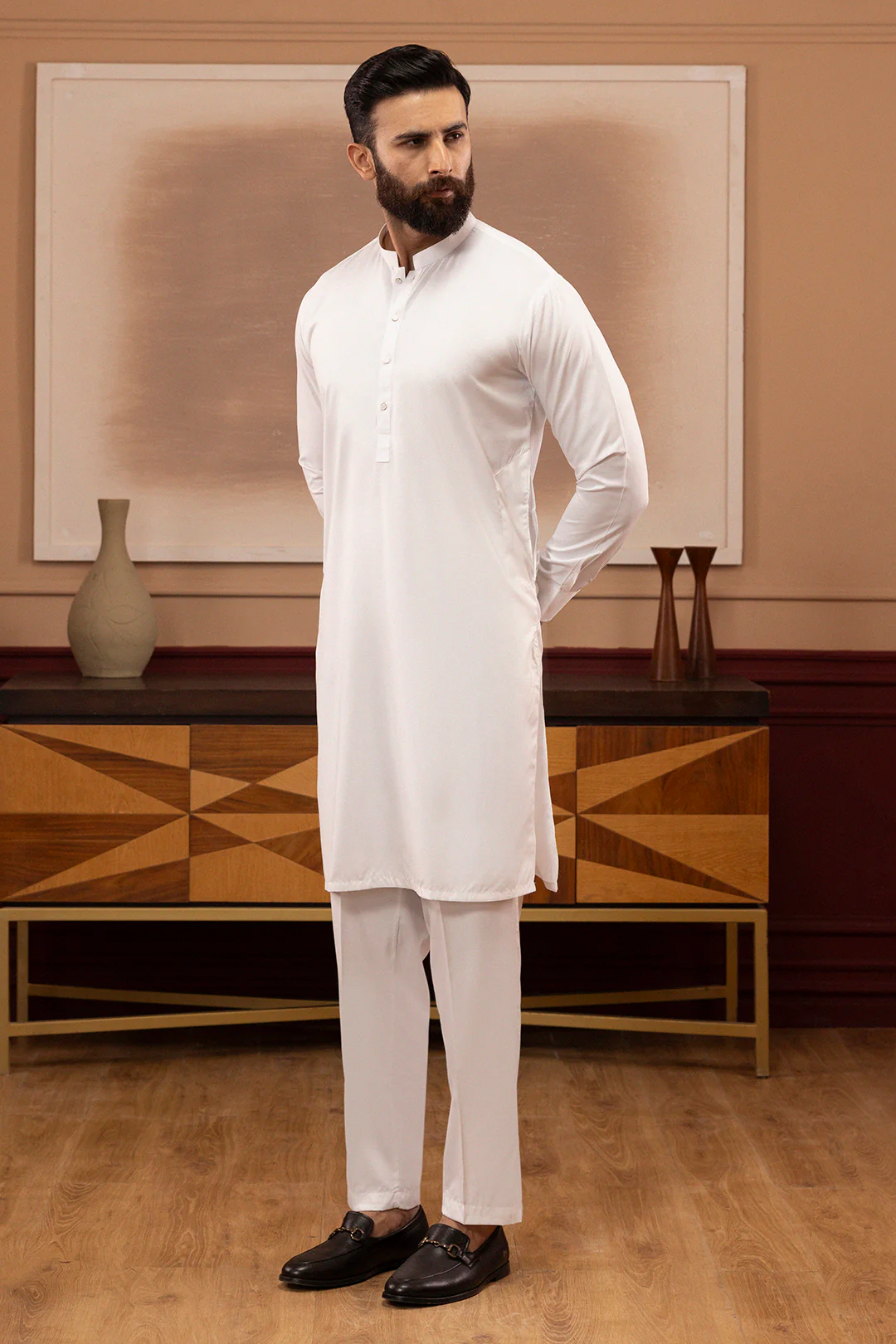 Wash & Wear Kurta Pajama - 2604 - Image 9
