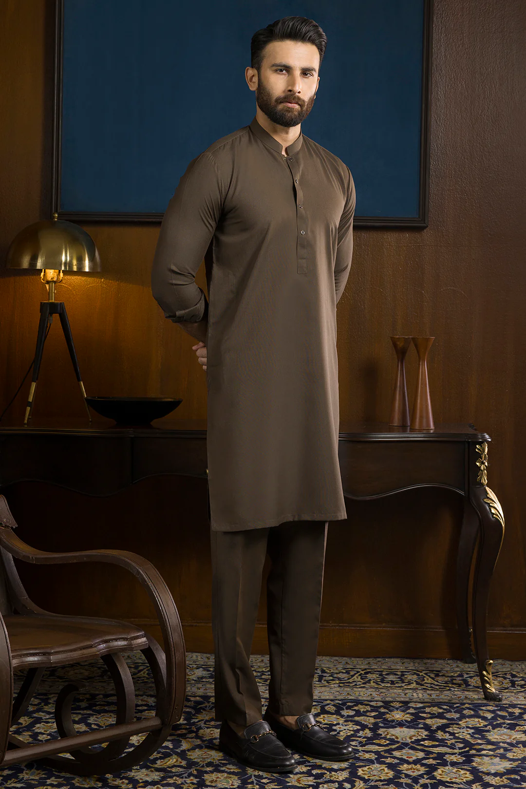 Wash & Wear Kurta Pajama - 0047 - Image 11