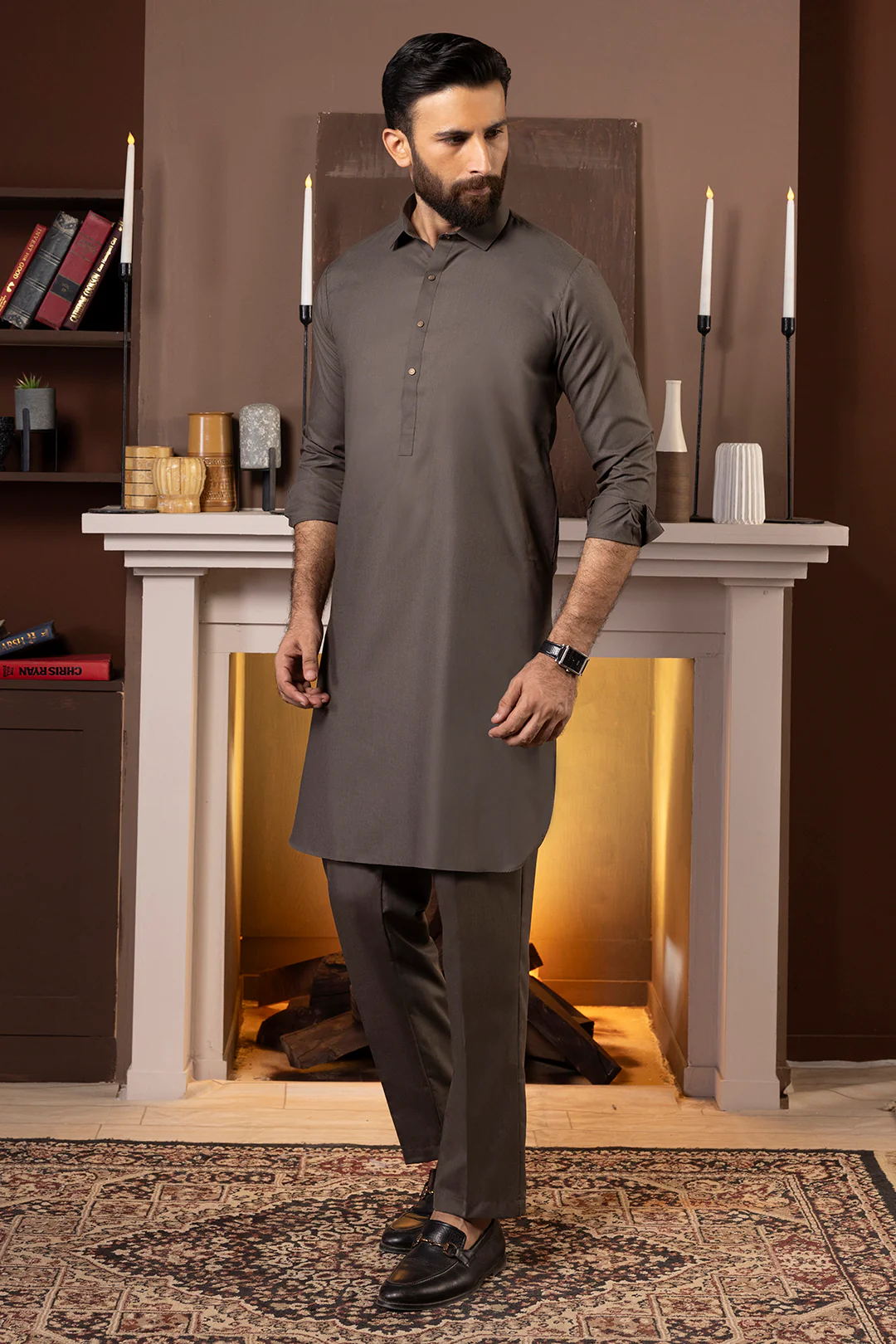 Wash & Wear Kurta Pajama - 0056 - Image 7