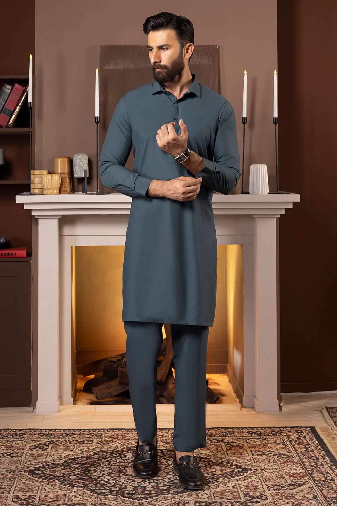 Wash & Wear Kurta Pajama - 2608 - Image 5