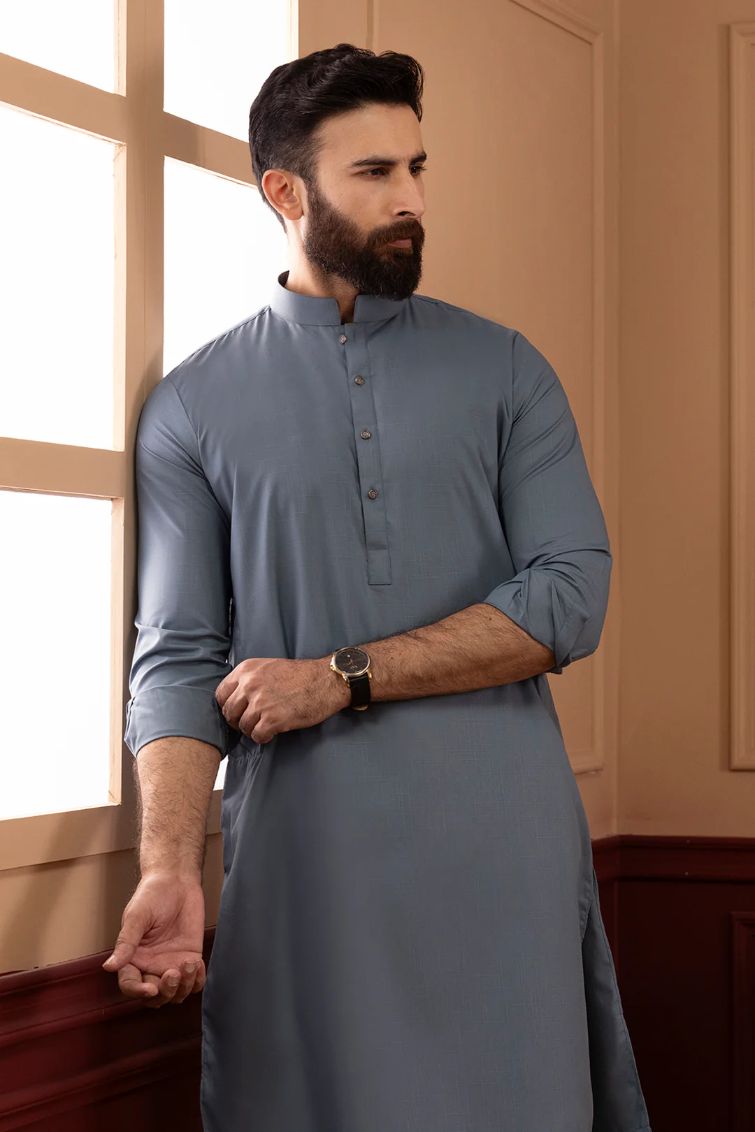 Wash & Wear Kurta Pajama - 9012 - Image 2